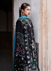 3-PC Unstitched Embroidered Lawn Nirmal By Hussain Rehar | Arzo